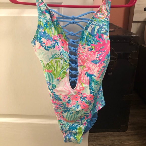 Lilly Pulitzer Other - NWT Lilly Pulitzer Isle Lattice One-Piece Size 0